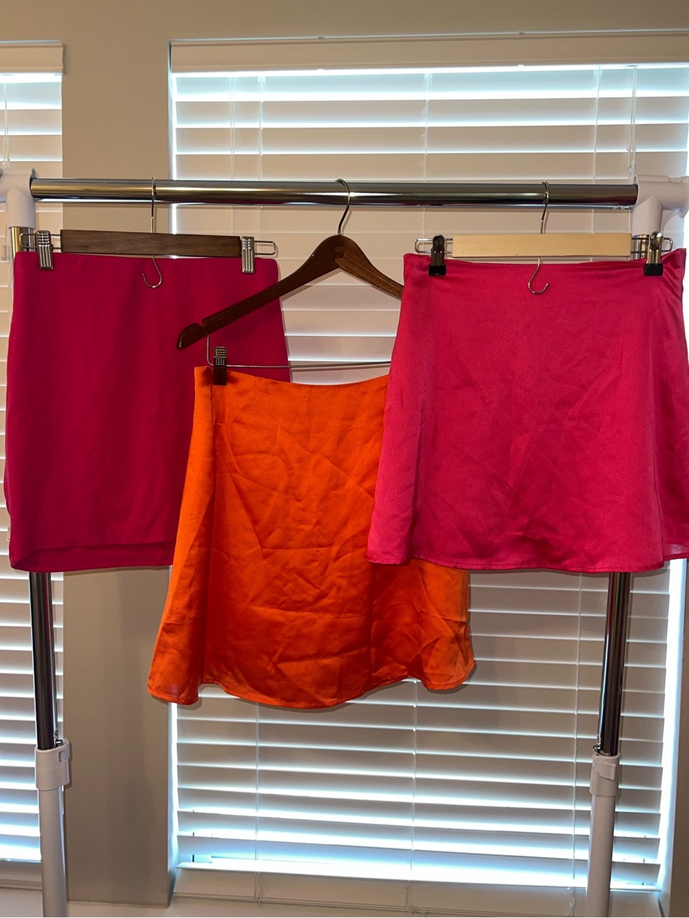 Better Be Hot Pink & Orange Mini Skirt Set